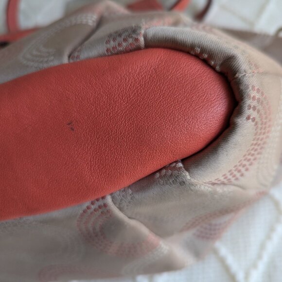 Coach A1420-F25183 Ashley dotted op art satchel beige, pace, gold - Picture 7 of 12